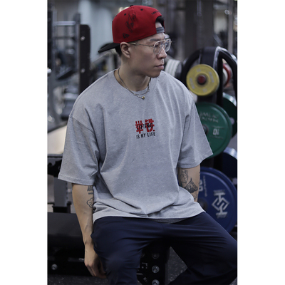 短袖基础简约青少年印花T恤纯棉