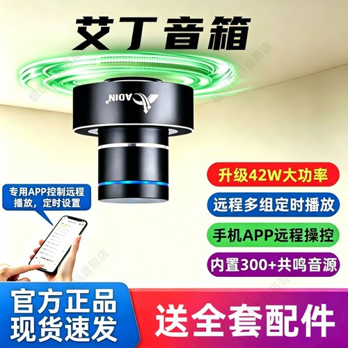 Adin/艾丁 S9骨传导共振音箱APP远程定时定向穿透大功率蓝牙音响