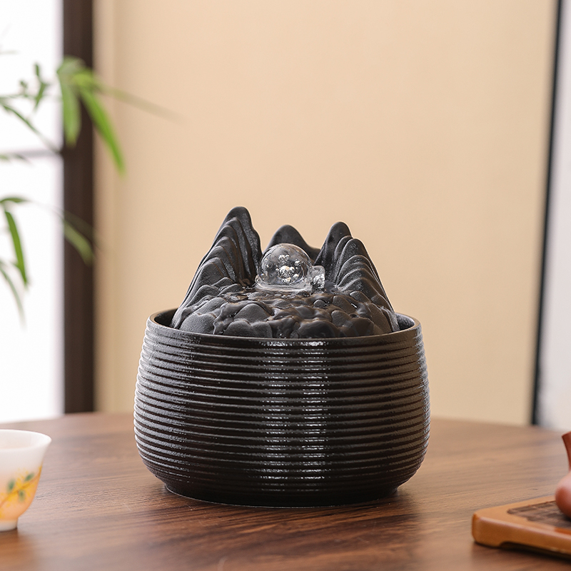 创意陶瓷流水摆件循环水