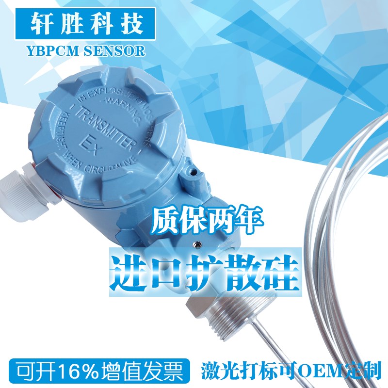 PCM262 高温集气桶液位变送器4-20mA 0-10V 不锈钢缆式液位变送器