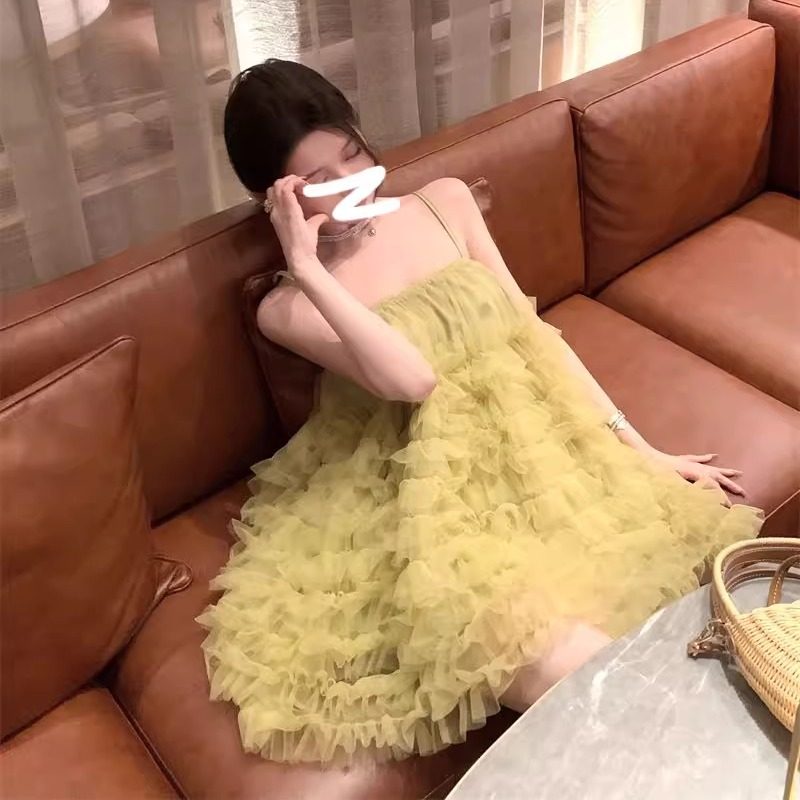 千金方吊带蓬蓬公主裙蛋糕裙