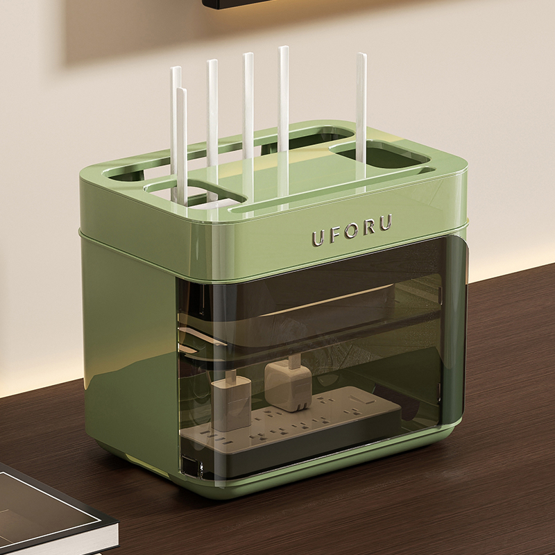 路由器收纳盒放置架无线wifi机顶盒电视柜置物架插座电线整理神器