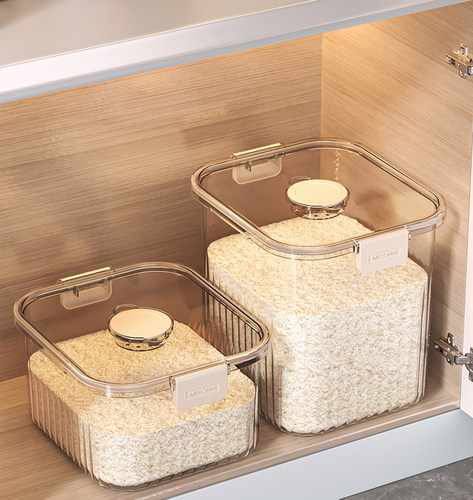 透明米桶带密封圈家用20斤