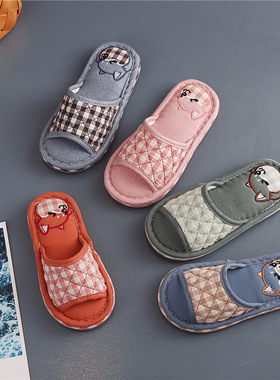 儿童凉拖鞋踩屎感女童夏季卡通可爱狗防滑室内软布底拖鞋