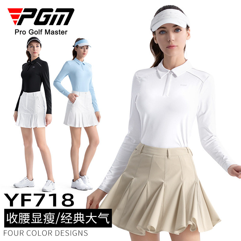 PGM高尔夫女秋款长袖POLO衫运动