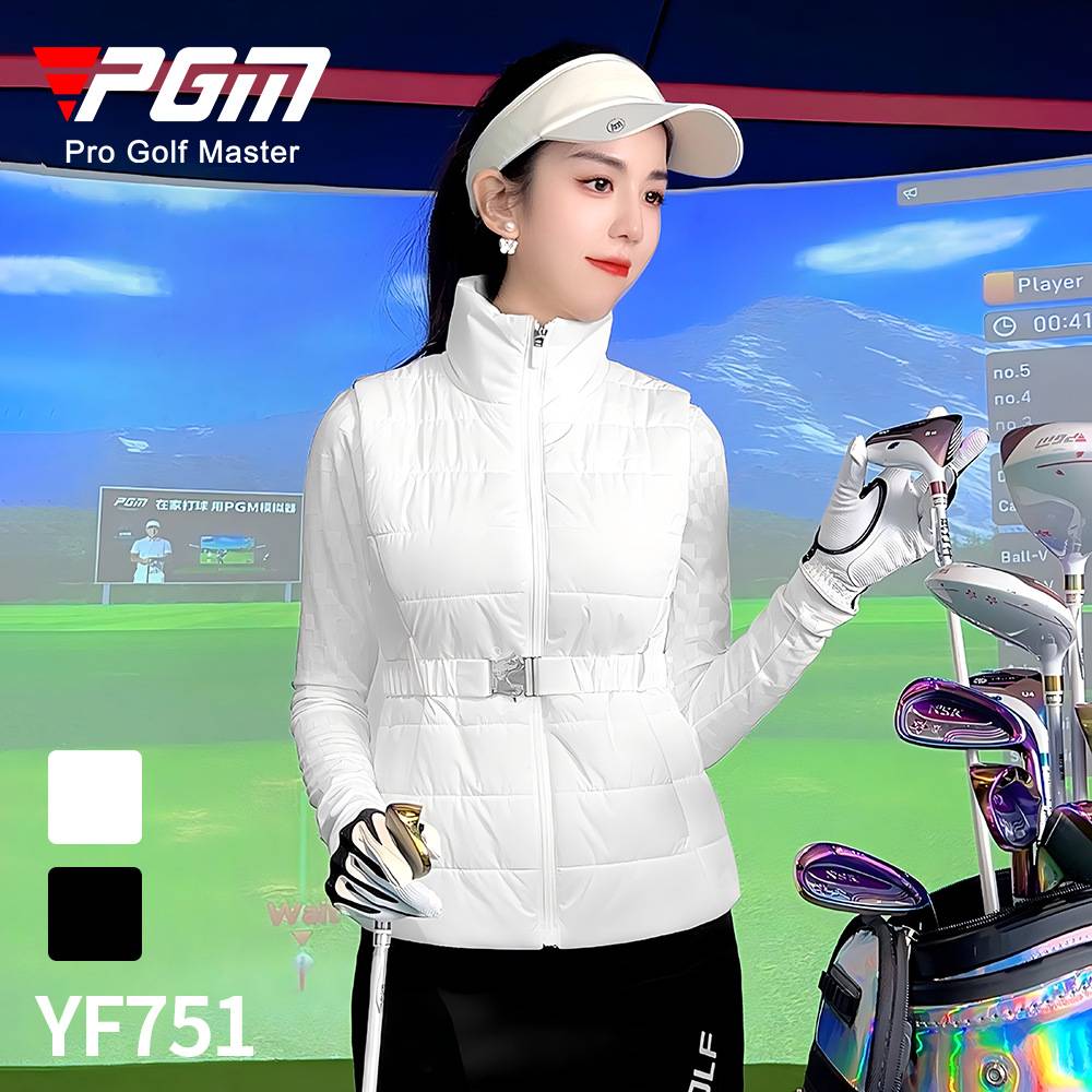 PGM高尔夫女士秋冬棉马甲|收腰
