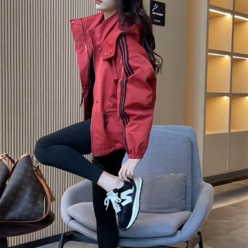 短款棒球服外套女加棉春秋2025新款爆款休闲百搭夹棉加厚棉服上衣