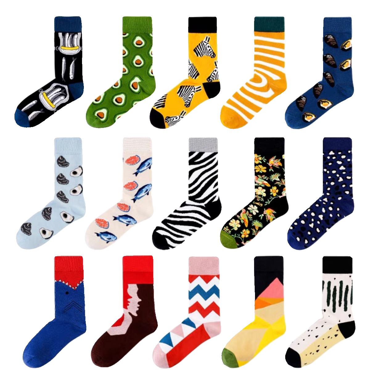 欧美时尚男士棉Happy Socks 嗨皮时尚款男袜新颖休闲街头潮流袜子