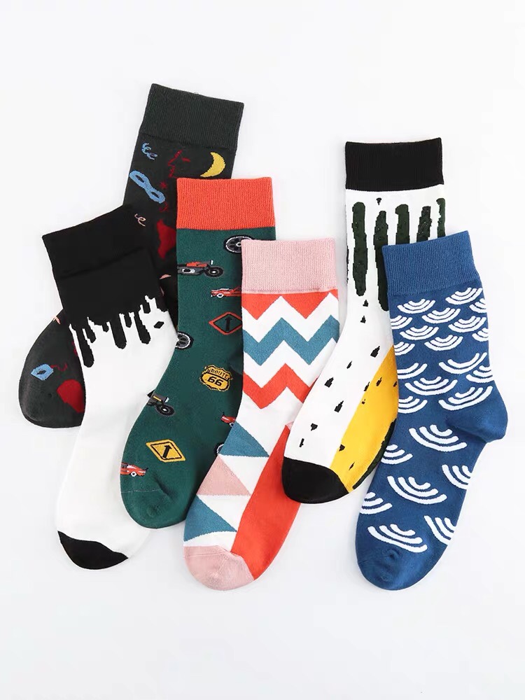 欧美时尚袜子棉Happy Socks 嗨皮女士潮袜潮款休闲时尚街头潮流