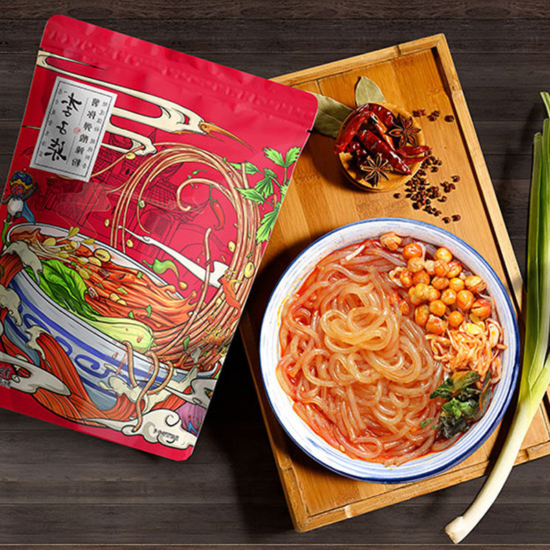 李子柒酸辣粉3袋5包装252克正宗四川红薯粉螺蛳粉米线螺丝粉官网专享