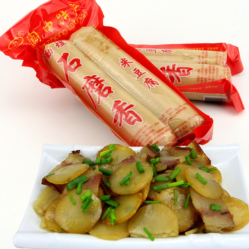 石磨香米豆腐500g四川特产传统农家食品糕点草木灰碱水馍馍6袋装