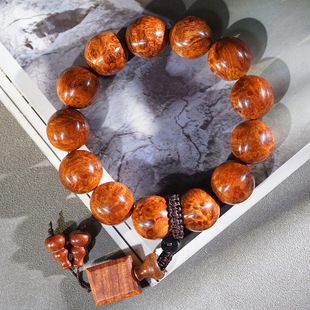 缅花瘤佛珠文玩手串精品缅甸草花梨满瘤疤瘿瘤木串雀眼木念珠