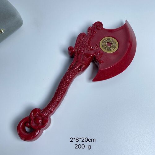 厂家斧头树脂家居办公摆件朱砂铜钱剑摆件工艺品