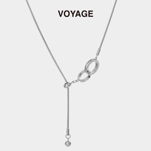 VOYAGE可抽拉双环项链小众设计