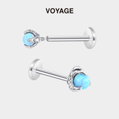 龙爪唇钉女内螺旋唇环小众唇中钉钛钢耳钉酷帅耳环耳骨钉耳饰男款