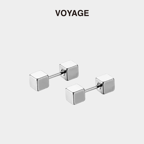 VOYAGE螺旋拧扣耳钉钛钢睡觉免摘