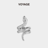 VOYAGE蛇形气质戒指小众设计高级感食指女轻奢时尚 个性 冷淡风指环