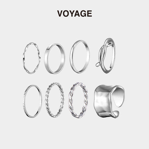 VOYAGE8件套戒指小众设计感