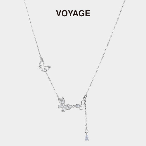 VOYAGE流苏蝴蝶项链小众设计感