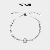 VOYAGE满钻锆石手链女款 轻奢小众精致女生学生手环女士高级感手镯