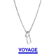 VOYAGE几何吊坠男潮钛钢项链男士 高级设计感小众男生卫衣链子配饰