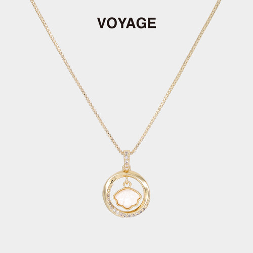VOYAGE金色法式莫比乌斯环项链