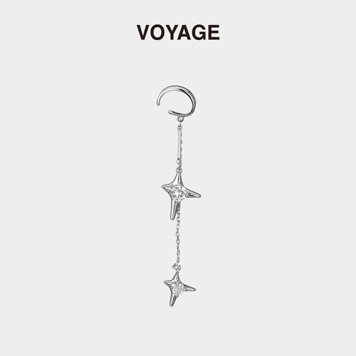 VOYAGE星星流苏耳夹女款小众设计