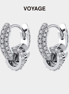 星引之环耳钉女男款高级感耳环痞帅嘻哈耳扣男士耳圈男生耳圈耳饰