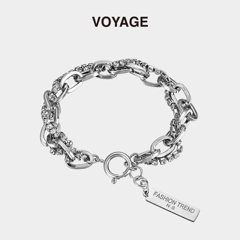 VOYAGE双层叠戴水钻小众设计手链图片
