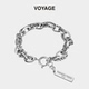 VOYAGE双层叠戴水钻手链女款 男款 轻奢小众精致女士女生配饰冷淡风