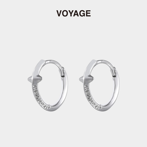 VOYAGE925银针星芒小众设计耳环