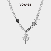 VOYAGE十字架男士 锁骨链男款 项链男潮男生潮牌百搭高级感链子配饰