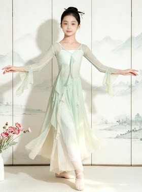 儿童古典舞演出服装中国风女童