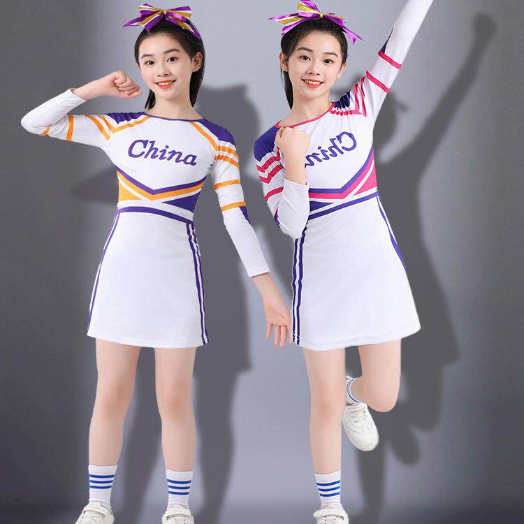 儿童啦啦队演出服小学生运动会开幕式班服幼儿园啦啦操男女表演服
