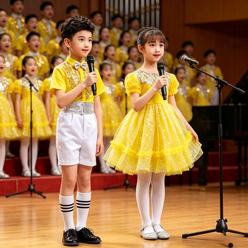 儿童合唱服中小学生大合唱演出服