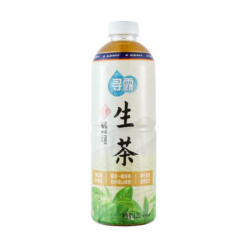 奥乐齐ALDI 寻露无糖生茶1.25L 0糖0卡0脂茶饮料大瓶装超市代购