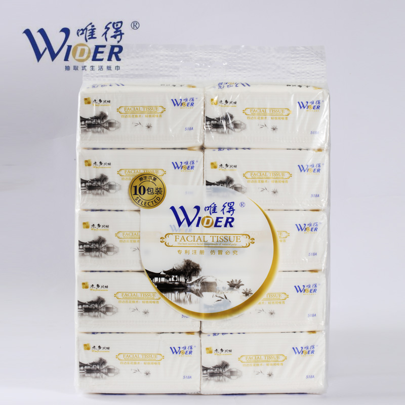 唯得水乡抽纸4层1提l婴儿面包邮