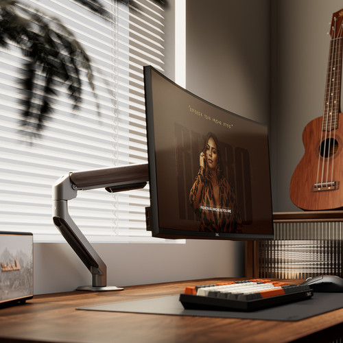 Brateck北弧显示器支架免打孔