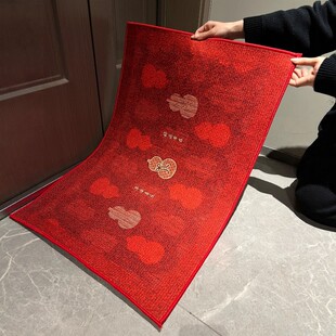 马年入户地垫2026宝葫纳吉玄关入户门脚垫吸水防尘春节氛围感布置