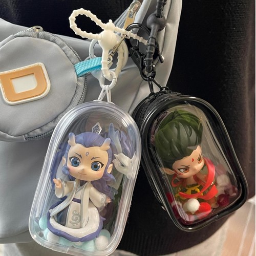 盲盒手办收纳盒小方包晒