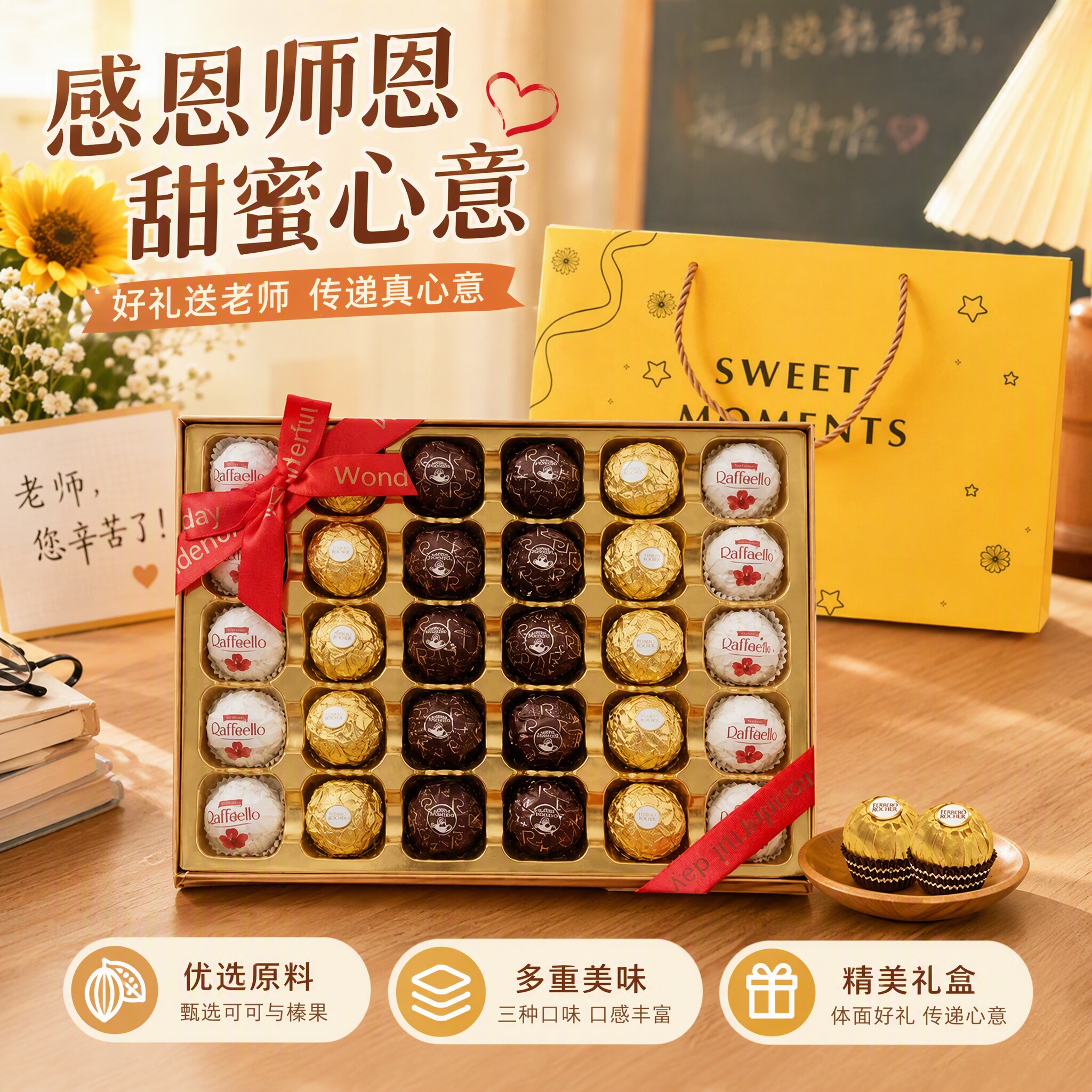 费列罗巧克力礼盒30粒礼盒装图片