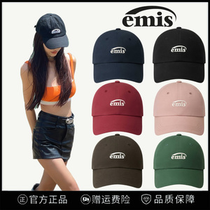 韩国代购emis2026新款帽子小标logo防晒大头围棒球帽女显脸小百搭