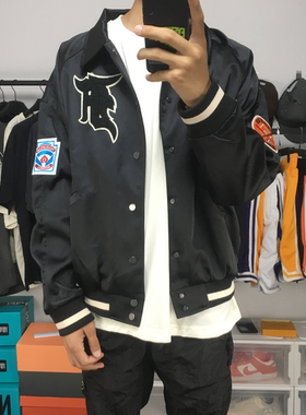 现货FOG第五季主线系列刺绣徽章外套夹克高街棒球服男女潮