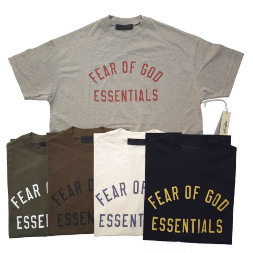 现货新款FOG ESSENTIALS学院系列印花圆领短袖宽松休闲纯棉t恤潮
