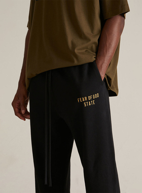 现货FOG ESSENTIALS学院系列抽绳束脚长裤宽松加绒休闲卫裤运动裤