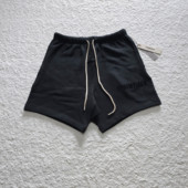 现货23款 男女 高街宽松美潮五分裤 Fog Essentials硅胶字母抽绳短裤