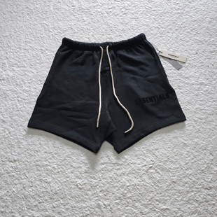 高街宽松美潮五分裤 Essentials硅胶字母抽绳短裤 男女 Fog 现货23款