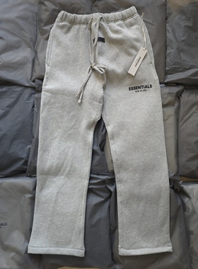 现货FOG ESSENTIALS第八季植绒直筒长裤高街宽松休闲卫裤秋冬潮