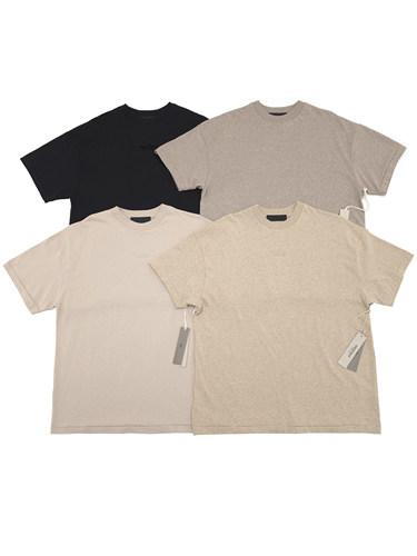 现货SS24 FOG ESSENTIALS云系列小标圆领短袖纯棉休闲短t男女潮