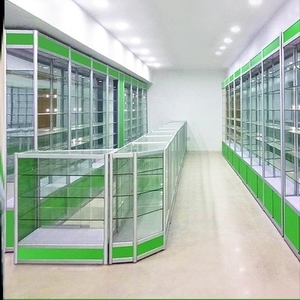 诊所收银台货柜药品柜药房药店可定制陈列柜展示柜玻璃西药柜台。